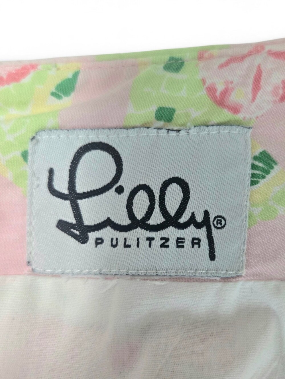Lilly Pulitzer Cotton Skirt. Pink/green. Size 12 - Picture 9 of 9